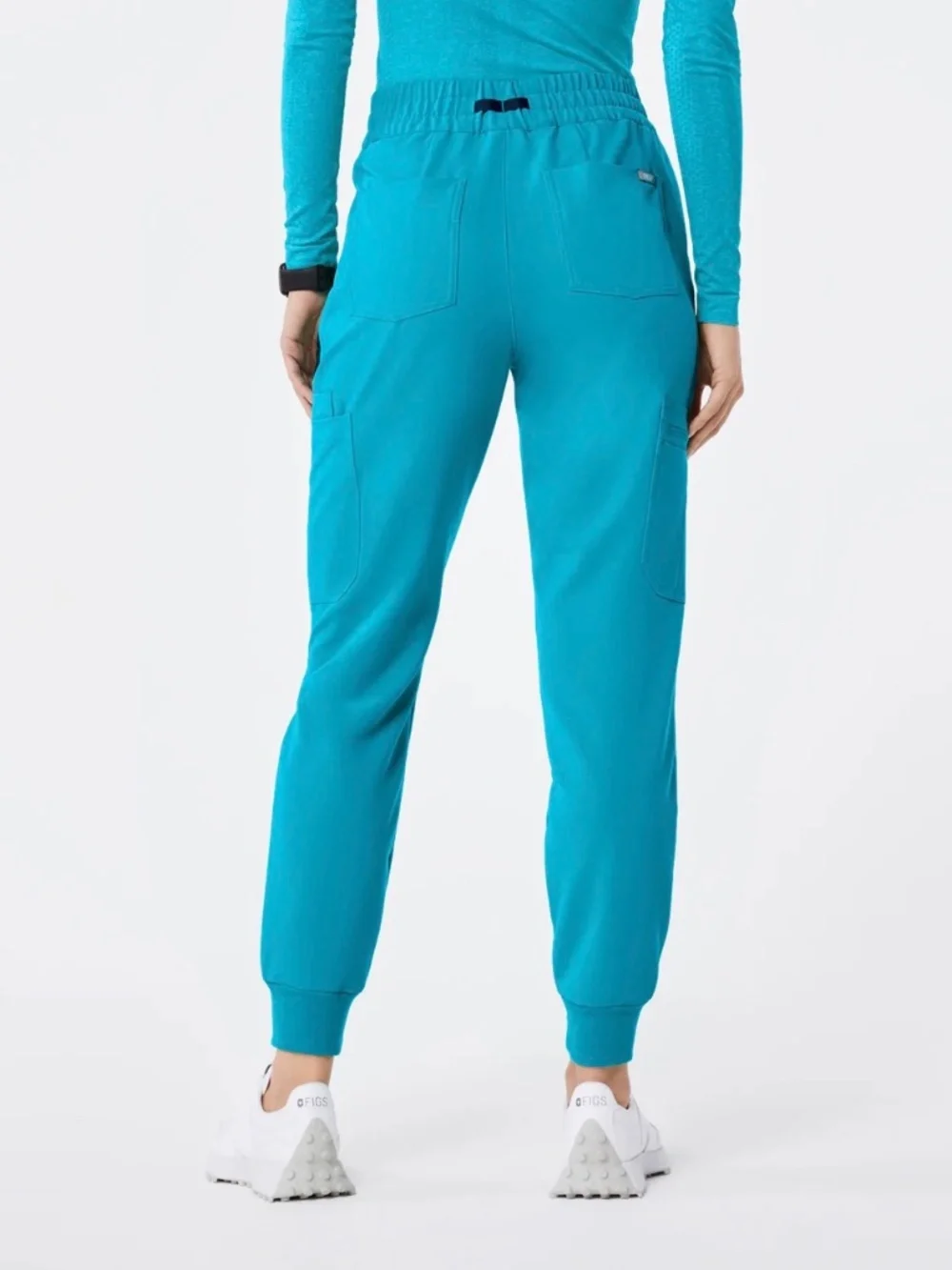 SOLD ON ANOTHER PLATFORM FIGS Uman High Waisted Jogger Scrub Pants Teal M NWT